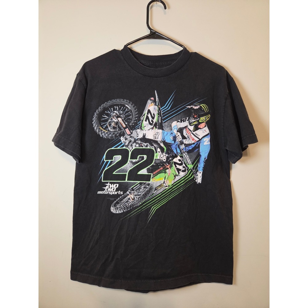 Two Two Motorsports Chad Reed 22 Graphic TShirt Mens Black Racing Motocross 2014